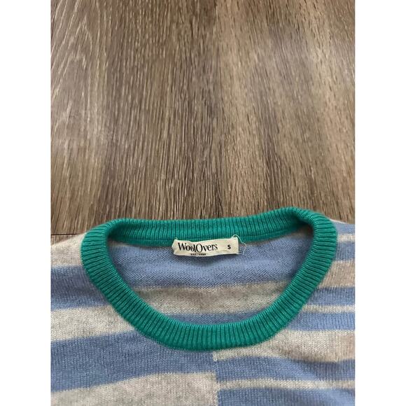 Woolovers Women’s‎ Striped Lightweight Merino Extra Fine Sweater Sz S - Picture 2 of 6